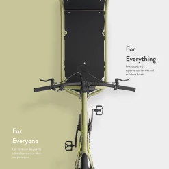 Larry Vs Harry EBullitt Shimano STePS EP8 XT Di2 - Lastenrad - Lizzard King -Fahrradzubehör Verkäufe Cargo dektop green new text