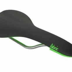 Fabric Scoop Flat Elite Sattel -Fahrradzubehör Verkäufe fa15 scoop flat elite blkgrn 3qtr